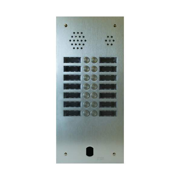 Plaque audio alu 2r 14bp 2voice complete (20585) - Urmet - A83/214M
