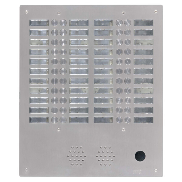 Plaque inox 44bp 4r ptt (5488) - Urmet - AX4044