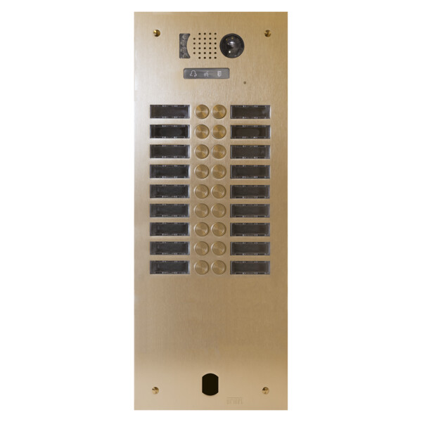 Plaq video alu 2r 18 bp 2voice champagne (20651) - Urmet - V83/218CH