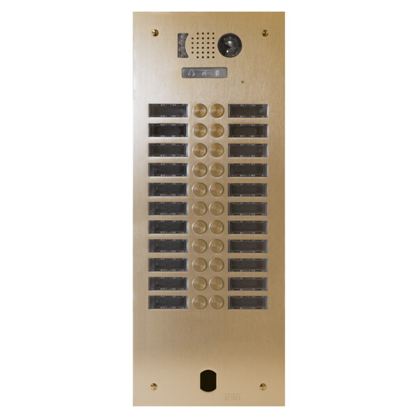Plaq video alu 2r 22 bp 2voice champagne (20652) - Urmet - V83/222CH