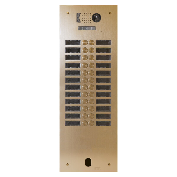 Plaq video alu 2r 24 bp 2voice champagne (20653) - Urmet - V83/224CH