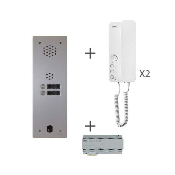 Kit audio 1r 2bp 2 voice programmé (20267) - Urmet - KA83/102