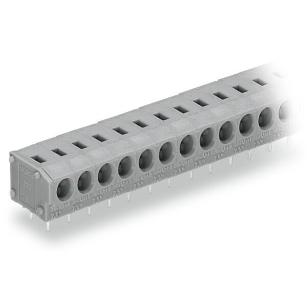 Barrette à bornes ci 1c / 2,5 mm² / 10 pôles / pas 5-5,08 mm / gris - Wago - 235410