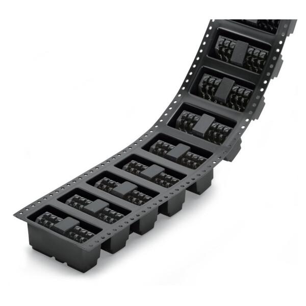 Borne pour ci  thr poussoir 1,5mm² pas3.5mm 3 pôles, noir - Wago - 250203/353604/997