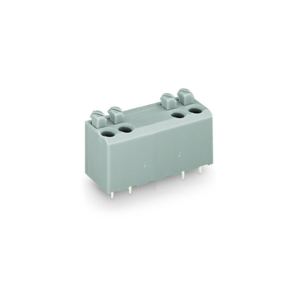 Bloc de bornes pour ci / 4 pôles / avec poussoir / pas 5 mm - Wago - 735306/001000