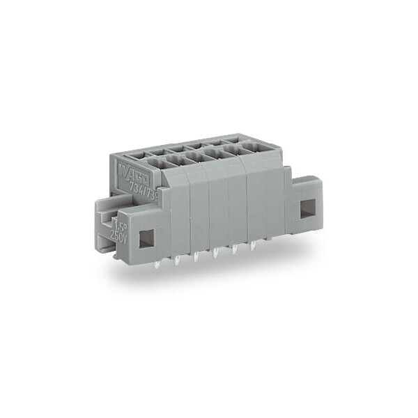 Borne pour ci  1,5mm² pas3.5mm 3 pôles, gris - Wago - 739303/001000