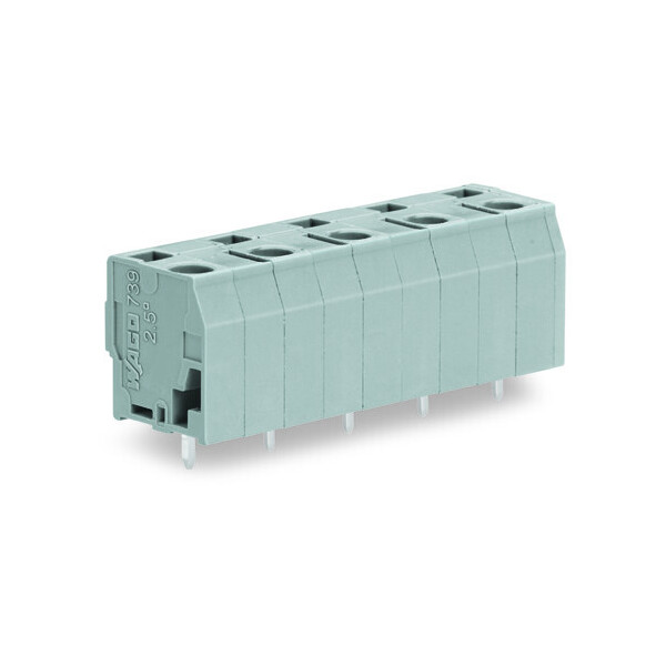 Borne pour ci  2,5mm² pas 10mm 2 pôles, gris - Wago - 7393202