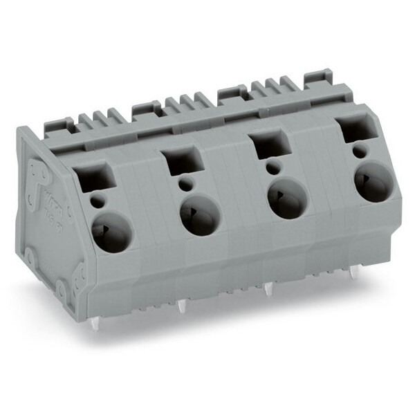 Barr borne ci 6mm²/8 p/pas 15mm gris - Wago - 7451458