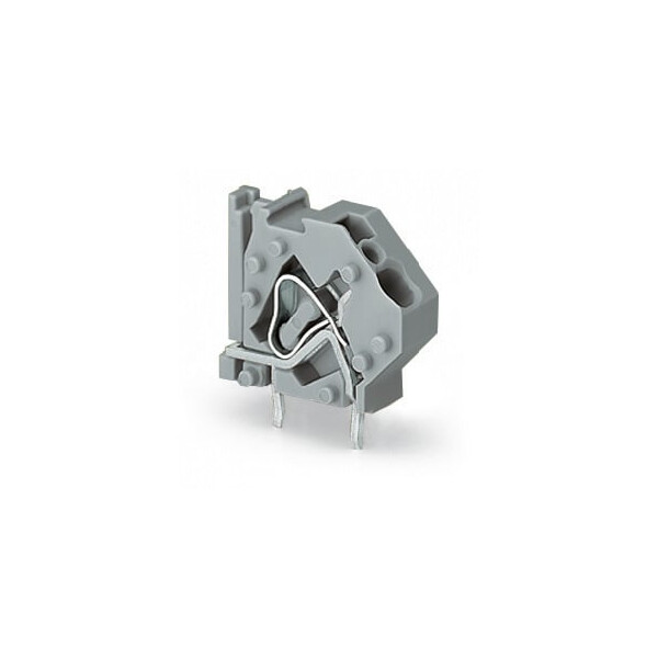 Borne modulaire pour circuits imprimés 4mm² pas7.5mm 1 pôle, gris clair - Wago - 745813/999950