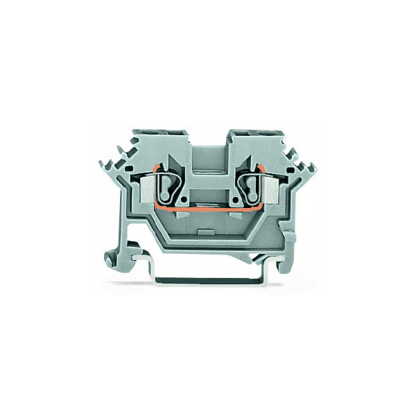 Borne de passage 2c / 2,5 mm² / gris - Wago - 280601