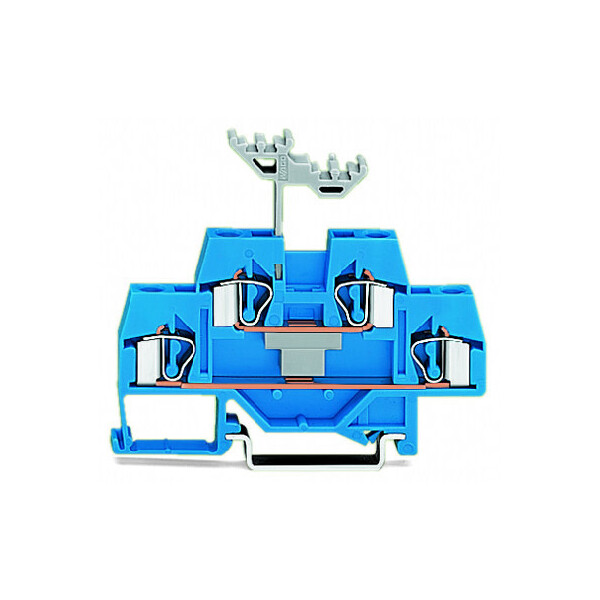 Borne à 2 étages / 4 mm² / cfmc / bleu - Wago - 281629