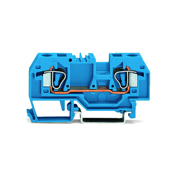 Borne de passage 2c / 6 mm² / cfmc / bleu - Wago - 282904