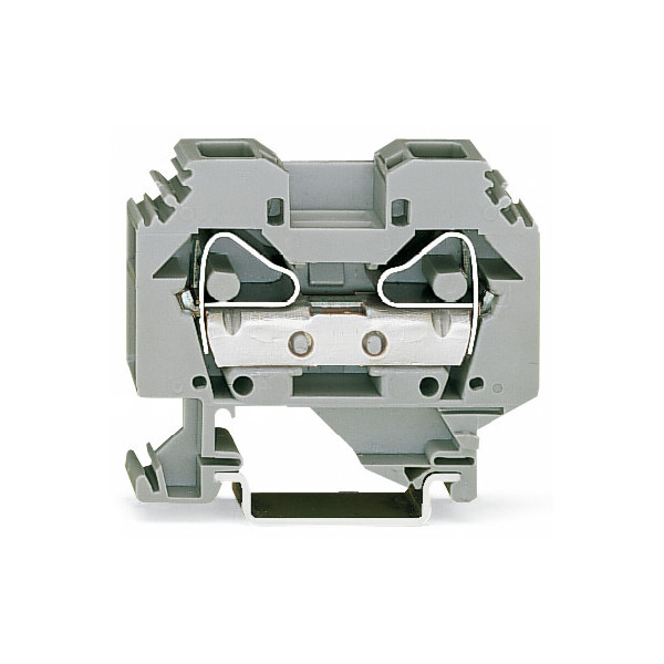 Borne de passage 2c / 16 mm² / clml / gris - Wago - 283101