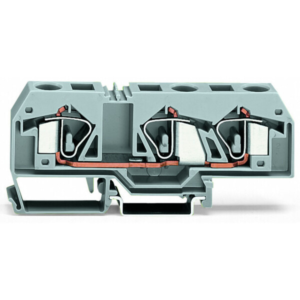 Borne de passage 3c / 16 mm² / cfmc / gris - Wago - 283671