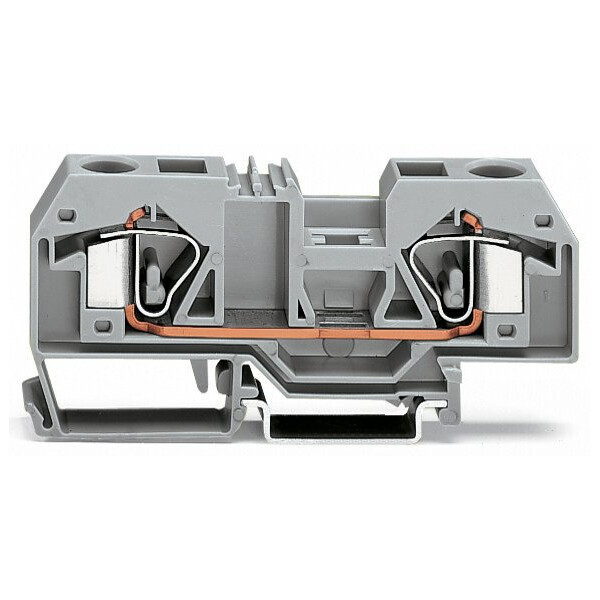 Borne de passage 2c / 16 mm² / cfmc / orange - Wago - 283902