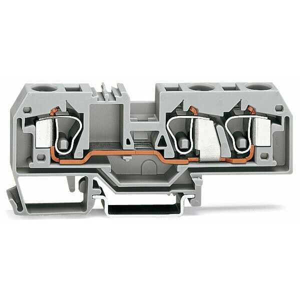 Borne de passage 3c / 10 mm² / cfmc / gris - Wago - 284681