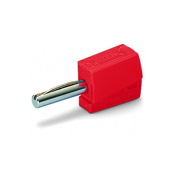 Fiche banane 4 mm² / rouge - Wago - 215212