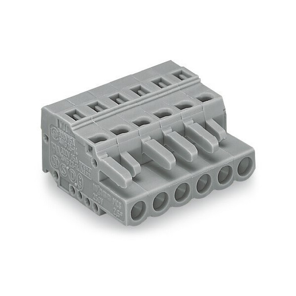 Connecteur femelle pour 1 conducteur gris - Wago - 231106/026000/034