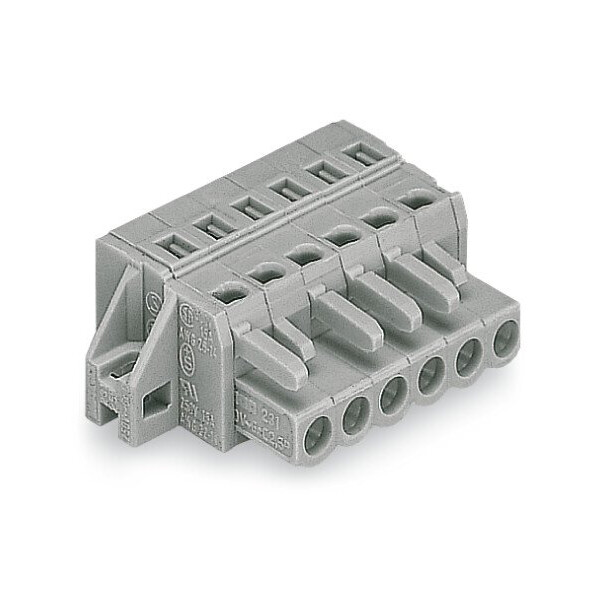 Connecteur femelle pour 1 conducteur gris - Wago - 231107/031000/034