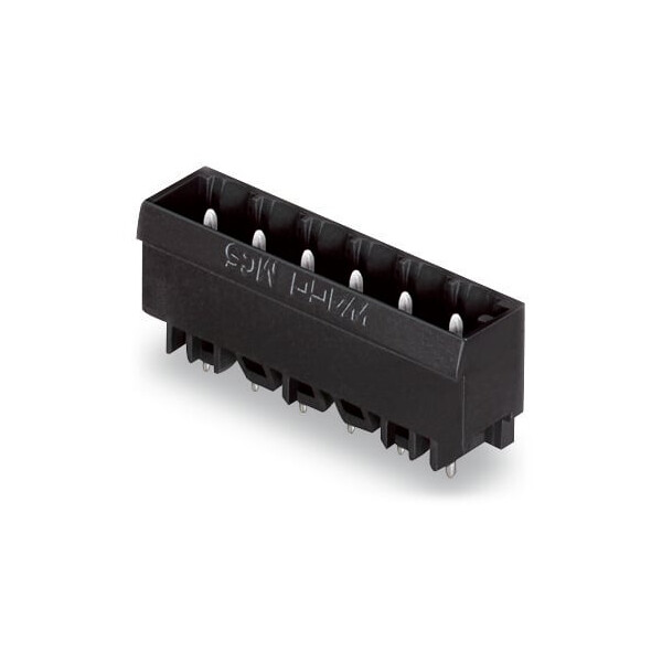 Connecteur mâle thr 1.0 x 1.0 mm solder pin droit, noir - Wago - 231142/001000/105