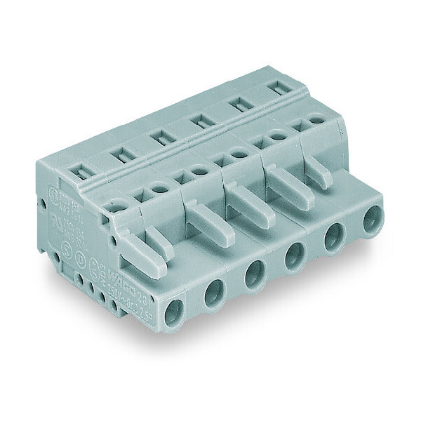 Connecteur femelle droit 7,5 mm 2 pôles - Wago - 231202/026000
