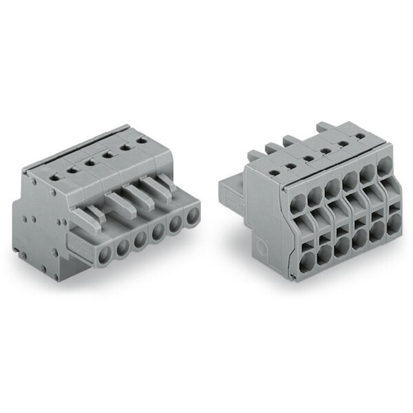 Connecteur femelle pour 2 conducteur gris - Wago - 2312115/026000