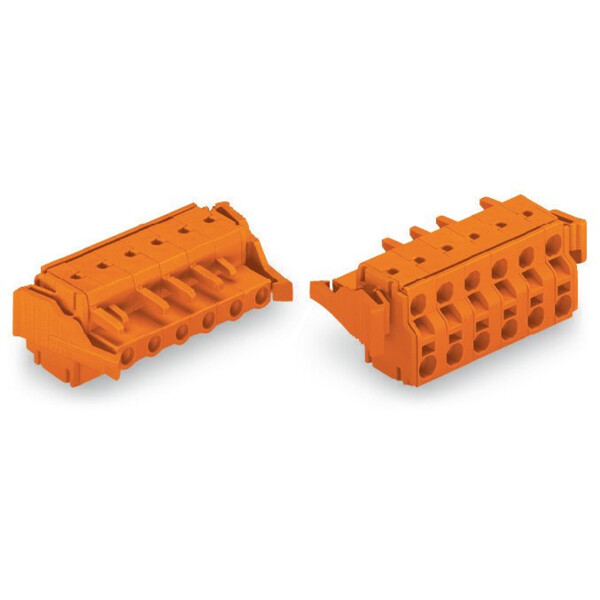 Connecteur femelle pour 2 conducteur orange - Wago - 2312706/037000