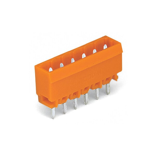 Connecteur mâle pas 5,08 mm / 16 pôles / droit 1.2x1.2 / orange - Wago - 231376/001000