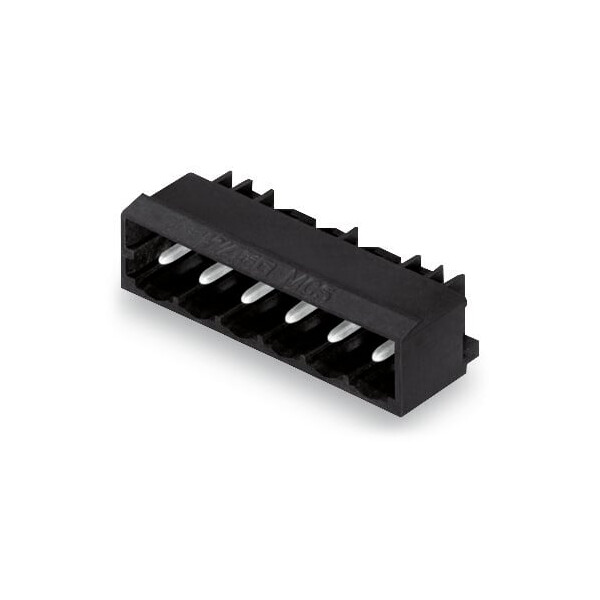 Connecteur mâle thr 1.0 x 1.0 mm solder pin coudé, noir - Wago - 231434/001000/105