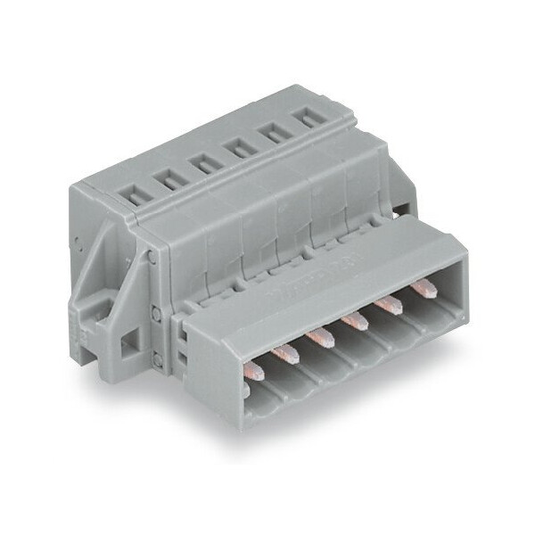 Connecteur mâle pour 1 conducteur gris - Wago - 231607/019000/034