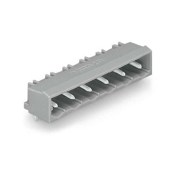 Connecteur mâle tht 1.0 x 1.0 mm solder pin coudé, gris - Wago - 231846/001000