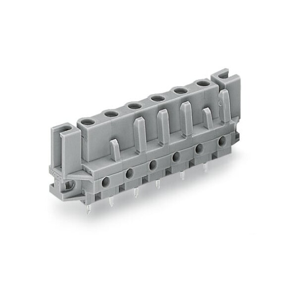 Connecteur femelle tht 0.6 x 1.0 mm solder pin droit, gris - Wago - 232746/047000