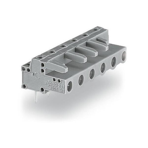 Connecteur femelle avec broches à souder coudées 7 pôles pas 7,5 mm - Wago - 232837