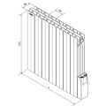 Radiateur tubulaire Acova Atoll ACATAX-050-037 récepteur cpl integré