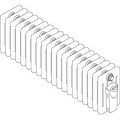 Radiateur électrique tubulaire Acova Vuelta ACATMC03-100-100 plinthe blanc