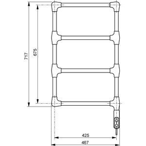 Sèche-serviette Acova Navy ACATNAV-015-047 électrique chrome