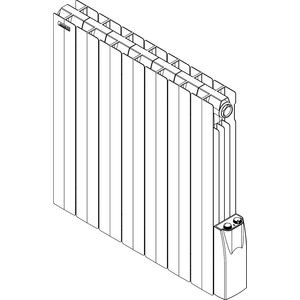 Radiateur électrique 1000W Acova Atoll TAXN à chaleur douce fluide blanc