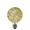 Ampoule Globe Paulmann Givré Gold 100mm 60W E27