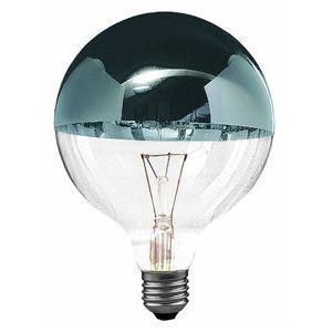 Ampoule Globe Paulmann Calotte Argent 125mm 60W E27