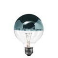 Ampoule Globe Paulmann Calotte Argent 100mm 60W E27