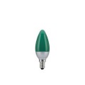 Ampoule Flamme Paulmann LED 0,2W E14 vert