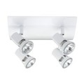 Plafonnier Paulmann 4x50W GU10 Teja blanc
