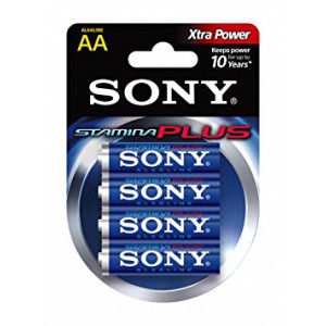 Piles LR6 - AA - Alcaline par 4 - 1,5V - Sony - Torro