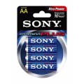 Piles LR6 - AA - Alcaline par 4 - 1,5V - Sony - Torro