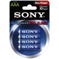 Piles LR03 - AAA - Alcaline par 4 - 1,5V - Sony - Torro