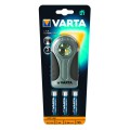 Varta lampe torche plat aaa x3 inclues - led x 3 - métal - 28 lumens 56m