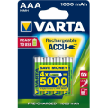 Piles rechargeables NiMh AAA - R03 - Blister de 4 - Varta