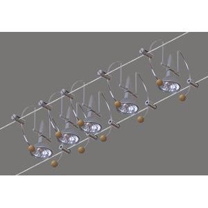Câble pour luminaire Paulmann Arc 105 5x20W alu-bois