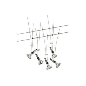 Spots sur câble Paulmann Kit complet Comet 200 Chrome 5x35W - Paulmann - 9710