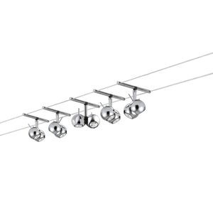 Kit câble Paulmann Sphere 5x2x20W GU4 Chrome - Paulmann - 97615